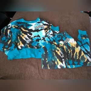 EUC Justice Girls size 7-8 Sweat outfit, 2 piece